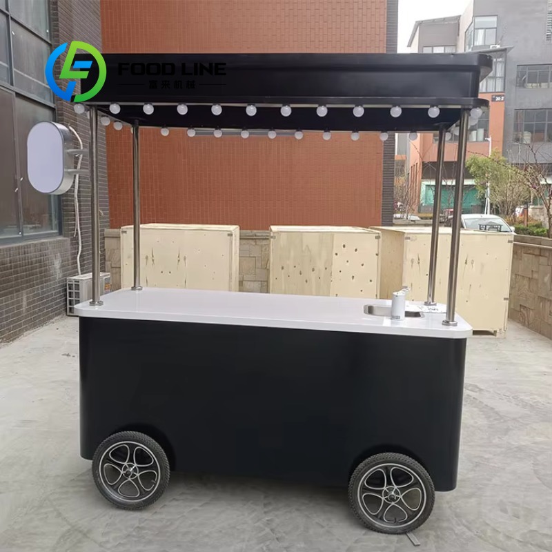 Coffee Equipment For Business - 맞춤형 수동 커피 아이스크림 카트 상업용