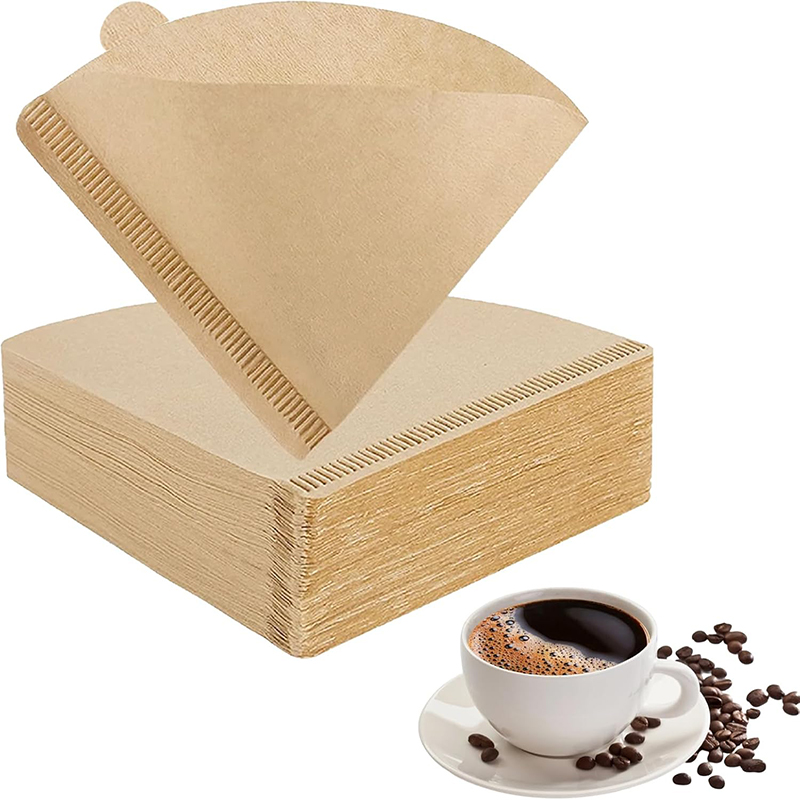 Coffee Vending Equipment - 100Pcs 커피 필터 용지 (1-4 컵)