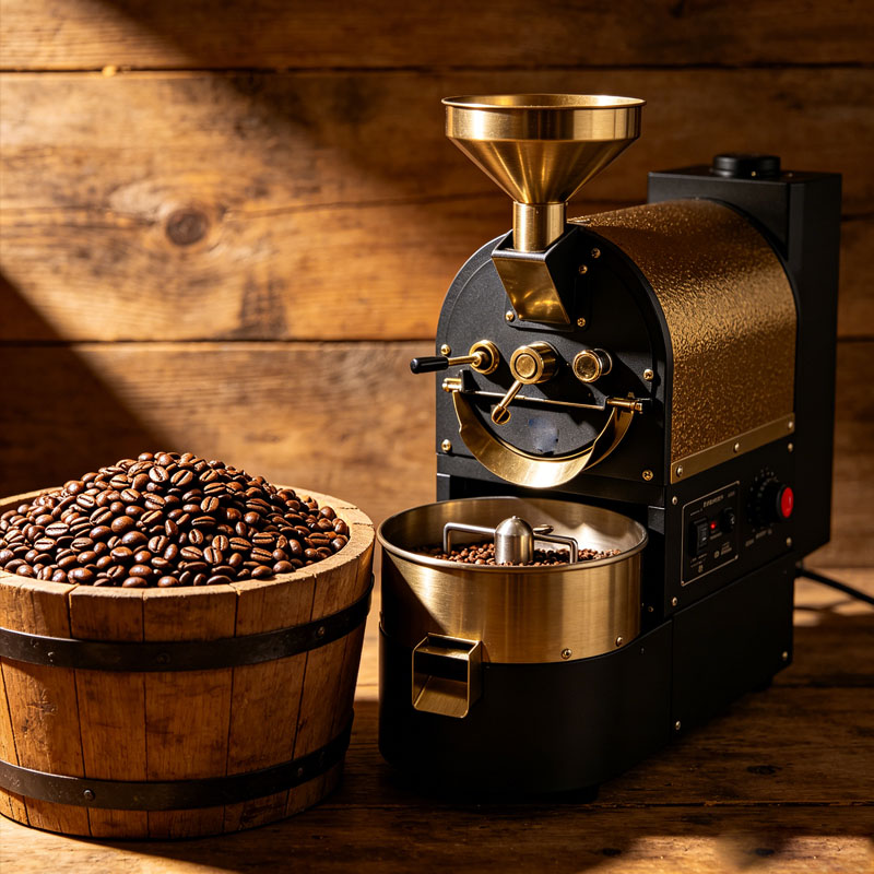 Coffee Equipment For Business - 드럼 커피 로스터 상업용 커피 원두