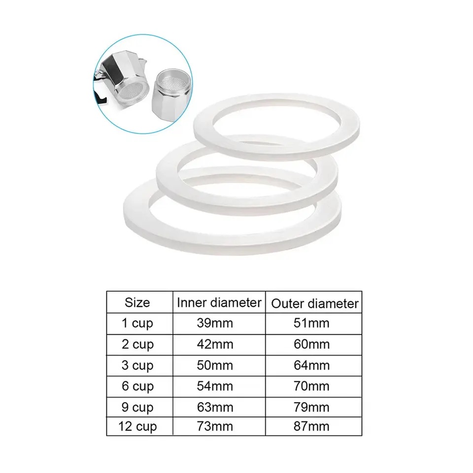Coffee Equipment Wdt - 1PC 커피 고무 링 Bialetti 가스켓