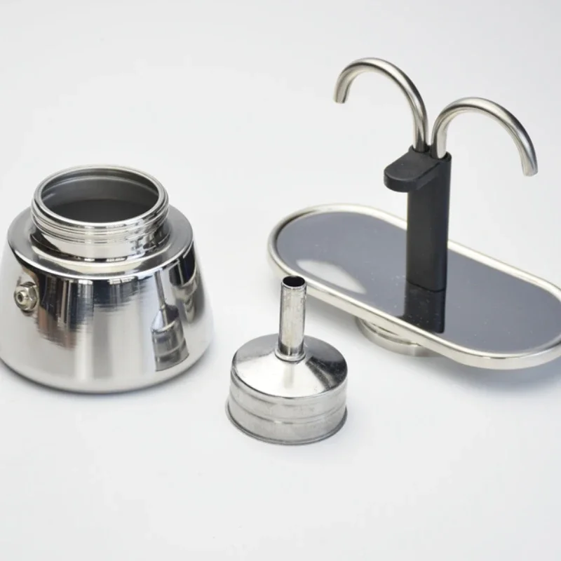 200ML 미니 모카 포트 더블 튜브 304 스테인레스 - Coffee Equipment Wdt 리뷰 및 가격