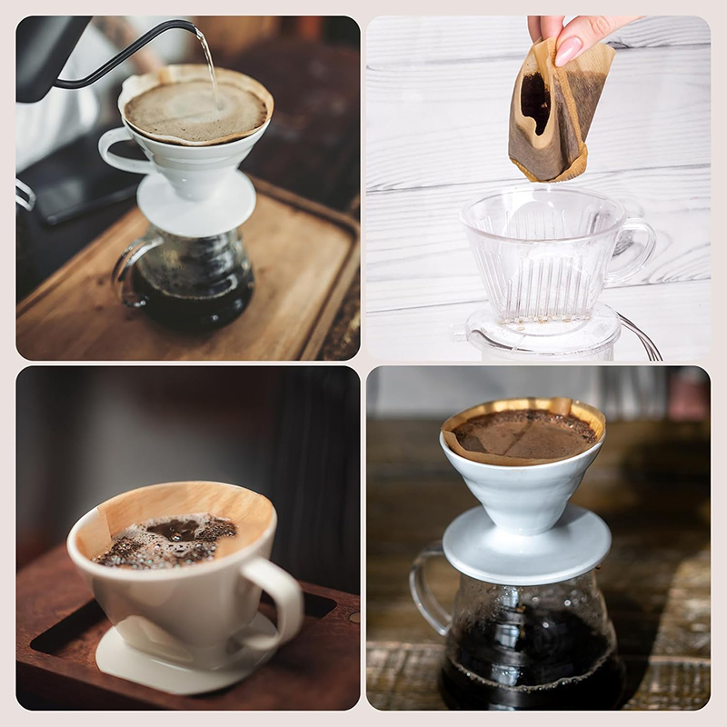 100Pcs 커피 필터 용지 (1-4 컵) 일회용 필터 - Coffee Vending Equipment 리뷰 및 가격