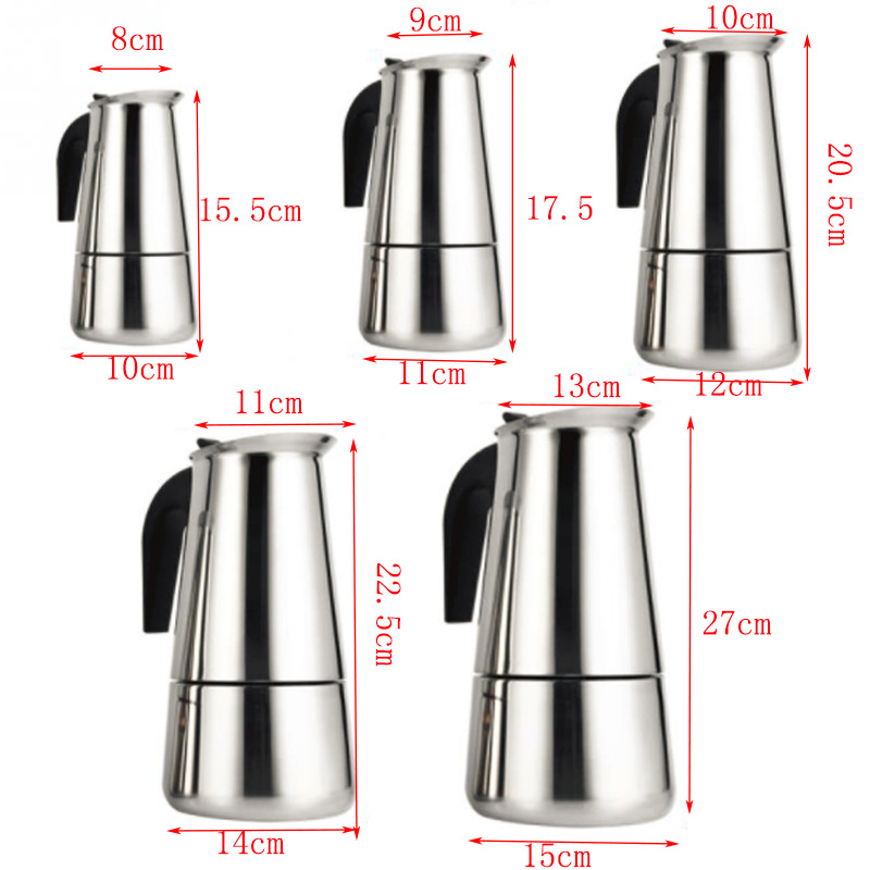 휴대용 에스프레소 커피 메이커 모카 포트, 스테인레스  - Coffee Equipment Wdt 리뷰 및 가격