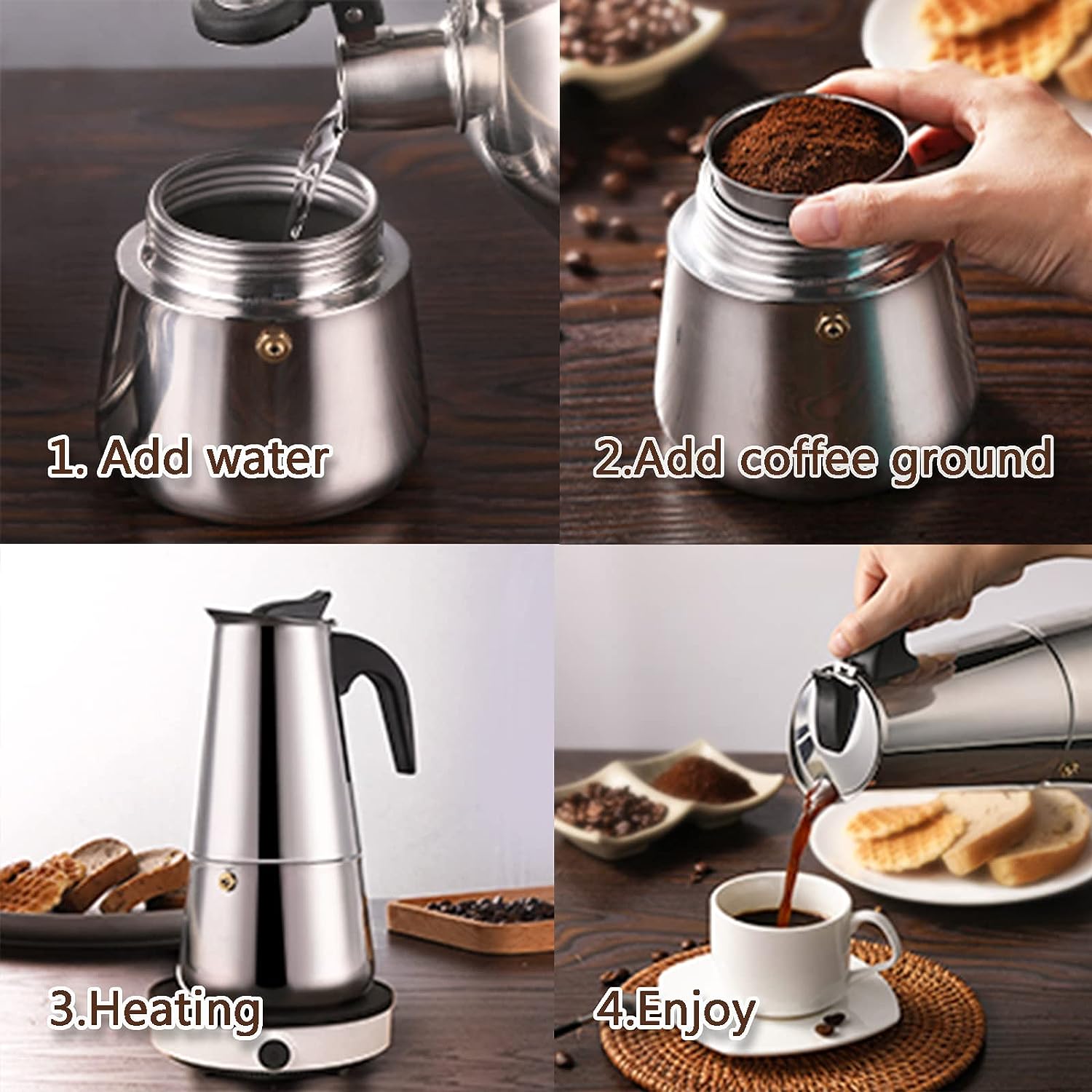 모카 포트 카페 머신, 에스프레소 컵 커피 메이커, 라 - Coffee Equipment Wdt 리뷰 및 가격