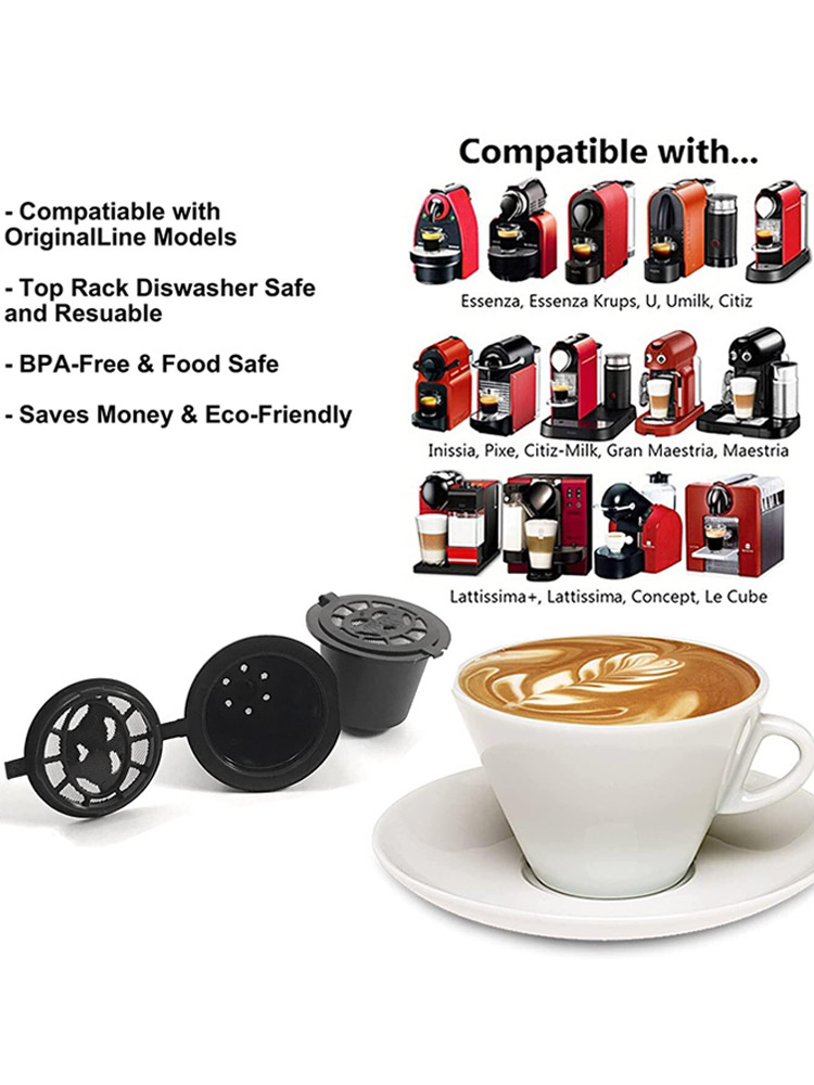 스테인레스 필터 메쉬가 있는 네스프레소 머신용 재사용  - Coffee Vending Equipment 리뷰 및 가격